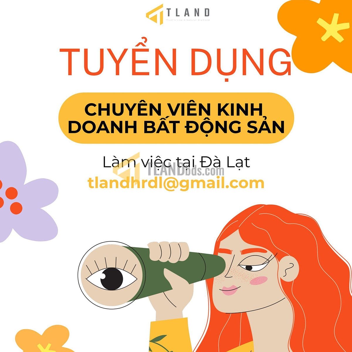 Read more about the article KHỞI ĐỘNG ĐỢT TUYỂN DỤNG MỚI TẠI TLAND – ĐÀ LẠT