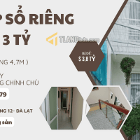 NHÀ ĐẸP SỔ RIÊNG CHỈ HƠN 3 TỶ GẦN CÔNG VIÊN ÁNH SÁNG ĐÀ LẠT