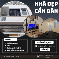 NHÀ ĐẸP ĐƯỜNG NHỰA Ô TÔ  – HOÀNG DIỆU, P5, ĐÀ LẠT
