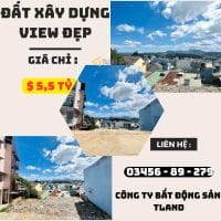 ĐẤT XÂY DỰNG VIEW ĐẸP CHỈ HƠN 5 TỶ – NGÔ THÌ SỸ, P4, ĐÀ LẠT